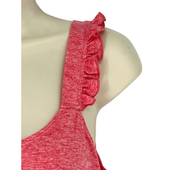 Thrive Societe Romper Heather Coral Reef Ruffle Strap Pockets Casual Size S NWT - Picture 14 of 16